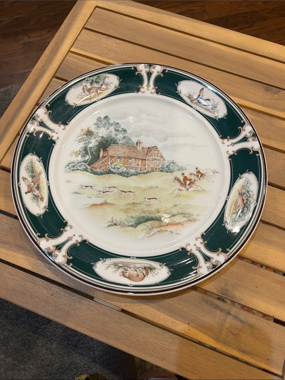 Keltcraft by Noritake pursuit porcelain 10.5 inch plate. Ireland